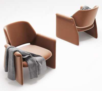 现代单人沙发3D模型下载